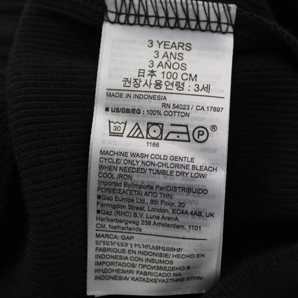 Baby GAP Toddler Girls Black Ribbed Shorts – Size 3Y